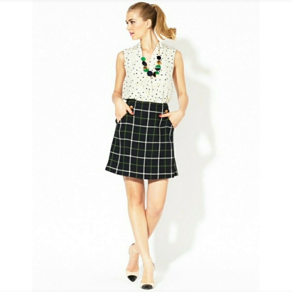 NWT Kate Spade Fallon Wool Blend Skirt, size 10
